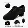 Ballroom Dance Shoes Women Black Character Shoes Latin Dancing Heels Jazz Rhythm Irish Dance Shoes 5CM Heel 5.5 M US Women view 4
