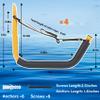 BALAVA Kayak Storage Rack,Kayak Rack for Garage,Kayak Wall Mount with Nylon Straps,Heavy Duty Kayak Hanger Kayak Hook Suitable for Kayaks and SUP Paddle Board 4Pack,Yellow view 2