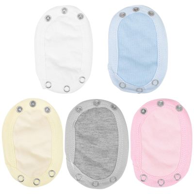 PACKOVE 5 Pcs Baby Bodysuit Extender Snaps Onesie Extension for Boys Girls Soft Cotton Jumpsuit Extension for Newborn Infant Clothing