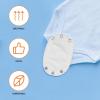 PACKOVE 5 Pcs Baby Bodysuit Extender Snaps Onesie Extension for Boys Girls Soft Cotton Jumpsuit Extension for Newborn Infant Clothing view 3
