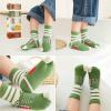 Pursuestar 2 Pairs Two Toe Tabi Split V Socks Athletic Casual Cartoon Animals Dress Socks for Kids Boys Girls 2-12 Years view 2