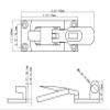 Boat Door Hatch 316 Stainless Steel Anti-Rattle Latches, Marine Grade Lockable Hold Down Clamp Latches (2 Pcs) view 4