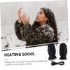 BESPORTBLE 2sets USB Electric Heating Gloves Temperature Thermal Mitts for Outdoor Activities Skiing and Cold Weather Windproof and Washable Design view 4