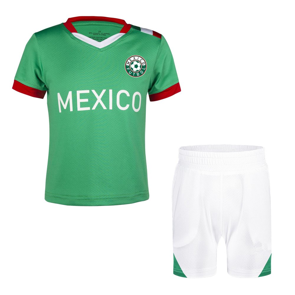 BDONDON Infant Mexico Soccer Uniform - Breathable Mexico Soccer Outfits for Baby Boys & Girls Photography (BD-MX, 2T)