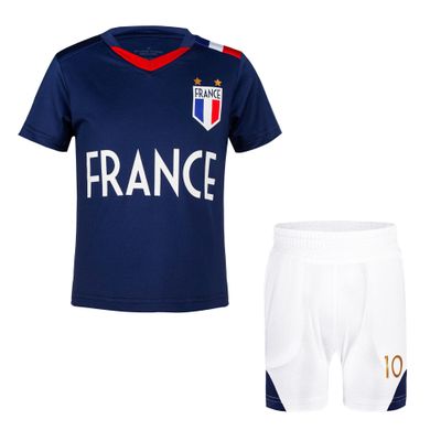 BDONDON France Toddler Soccer Uniform 3T | Moisture-Wicking Boys & Girls France Style Soccer Football Clothes (FRA,3T)