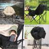 WDDEYYDS Heated Camping Chair Folding Camp Chair for Events USB Heated Portable Camping Chair with Holder for Garden/Fishing/Picnics/Camping view 4