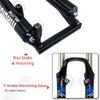 HIMALO 26 Inch Mountain Bike Suspension Fork Travel 100mm Spring Fork 1-1/8" Straight Tube Disc V Brake Bike Fork QR 9mm Manual Lockout view 4