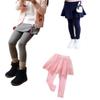 BGMINGYI Baby Girls Footless Leggins with Tutu Ruffle Lace Flower Skirt Toddler Cotton Pantskirt for 1-7 Years Old (US, Age, 3 Years, 4 Years, Mix-3pcs) view 1