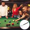 M METERXITY Retractable Billiards Cue Stick Bridge with Removable Low Bridge Head - Silicone Handle Billiards Table Accessory, Apply to Party/Club/Home Silver view 2