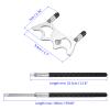 M METERXITY Retractable Billiards Cue Stick Bridge with Removable Low Bridge Head - Silicone Handle Billiards Table Accessory, Apply to Party/Club/Home Silver view 3