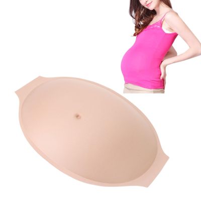 Fake Pregnancy Belly Rectangular Breathable Lightweight Artificial Pregnant Tummy for Props Costumes Cosplay Film Props Tv Series Props Spoof Costume Cosplay
