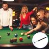 M METERXITY Retractable Billiards Cue Stick Bridge with Detachable Plastic Bridge Head - Silicone Handle Billiards Table Accessory, Apply to Party/Club/Home White view 2