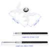 M METERXITY Retractable Billiards Cue Stick Bridge with Detachable Plastic Bridge Head - Silicone Handle Billiards Table Accessory, Apply to Party/Club/Home White view 3