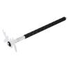 M METERXITY Retractable Billiards Cue Stick Bridge with Detachable Plastic Bridge Head - Silicone Handle Billiards Table Accessory, Apply to Party/Club/Home White view 4