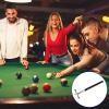 M METERXITY Retractable Billiards Cue Stick Bridge with Removable Cross Bridge Head - Silicone Handle Billiards Table Accessory, Apply to Party/Club/Home Gold view 2