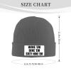 Wine Em Dine Em Sixty Nine Beanie Hat for Women Men Winter Hat Deep Heather Winter Knit Caps Soft Ski Hat Unisex view 3