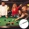 M METERXITY Retractable Billiards Cue Stick Bridge with Removable High Bridge Head - Silicone Handle Billiards Table Accessory, Apply to Party/Club/Home Silver view 2