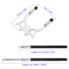 M METERXITY Retractable Billiards Cue Stick Bridge with Removable High Bridge Head - Silicone Handle Billiards Table Accessory, Apply to Party/Club/Home Silver view 3