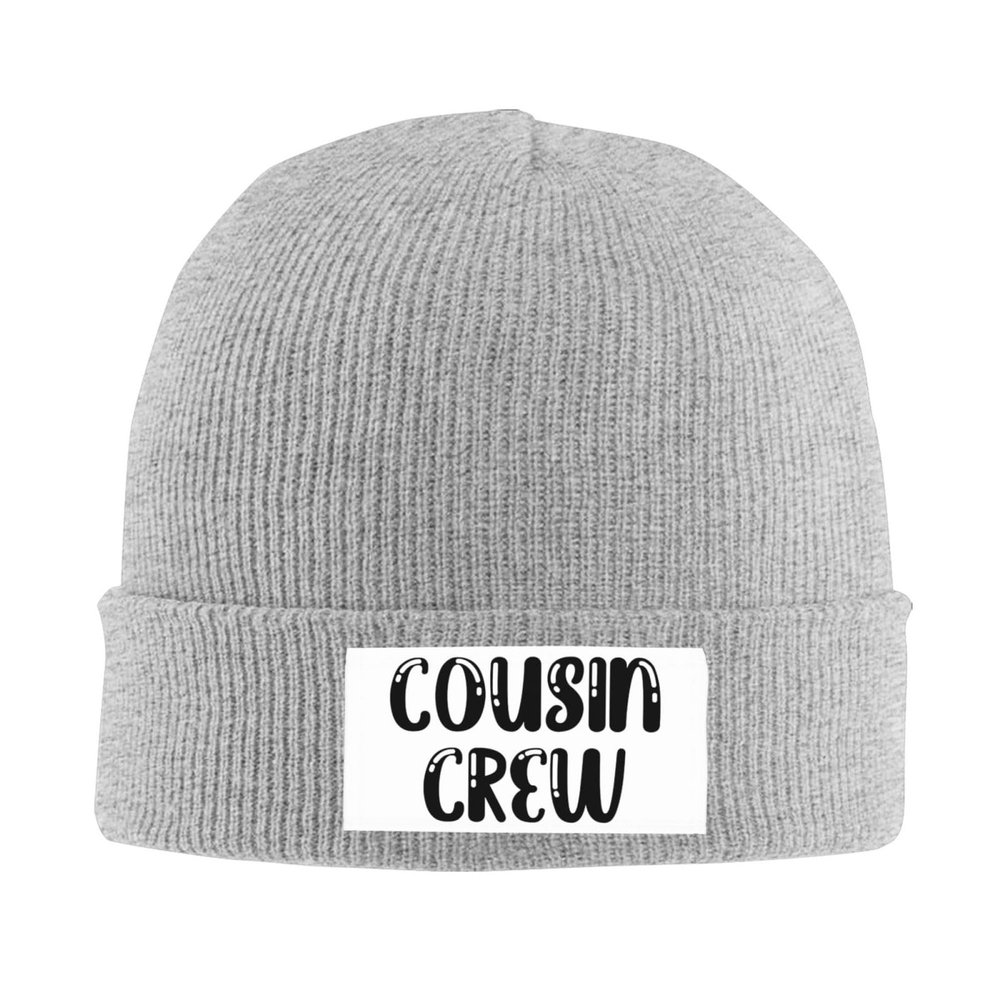 Cousin Crew Beanie Hat for Women Men Winter Hat Gray Winter Knit Caps Soft Ski Hat Unisex
