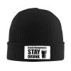 Avoid Hangovers Stay Drunk Beanie Hat for Women Men Winter Hat Black Winter Knit Caps Soft Ski Hat Unisex view 1