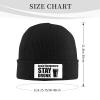 Avoid Hangovers Stay Drunk Beanie Hat for Women Men Winter Hat Black Winter Knit Caps Soft Ski Hat Unisex view 3