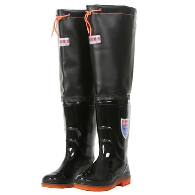 CIRONI Hip Waders A 60cm High Wader with A Buttocks, Men's and Women's Anti-Skid and Wear-Resistant PVC Waterproof Boots