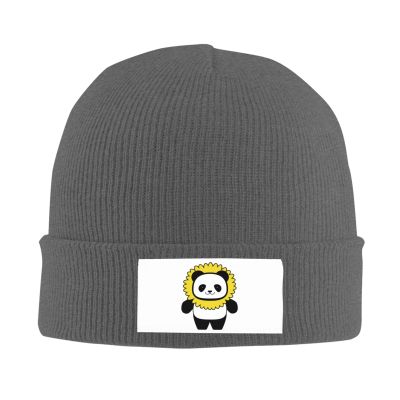 Cute Panda Sunflowers Beanie Hat for Women Men Winter Hat Deep Heather Winter Knit Caps Soft Ski Hat Unisex