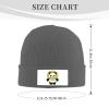 Cute Panda Sunflowers Beanie Hat for Women Men Winter Hat Deep Heather Winter Knit Caps Soft Ski Hat Unisex view 3