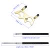 M METERXITY Retractable Billiards Cue Stick Bridge with Removable Low Brass Bridge Head - Silicone Handle Billiard Table Accessory, Apply to Party/Club/Home Gold view 3