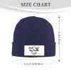 Check Out My Ball Beanie Hat for Women Men Winter Hat Navy Blue Winter Knit Caps Soft Ski Hat Unisex view 3