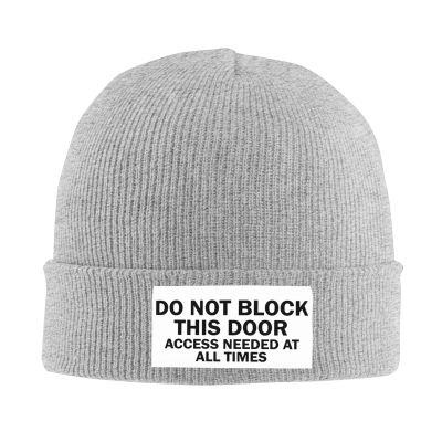 Don't Block The Diesel Pump Beanie Hat for Women Men Winter Hat Gray Winter Knit Caps Soft Ski Hat Unisex