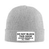 Don't Block The Diesel Pump Beanie Hat for Women Men Winter Hat Gray Winter Knit Caps Soft Ski Hat Unisex