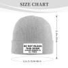 Don't Block The Diesel Pump Beanie Hat for Women Men Winter Hat Gray Winter Knit Caps Soft Ski Hat Unisex view 3