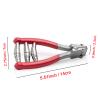 Stringing Starting Clamp 3-Spring for Tennis & Badminton Racket, Zinc Alloy Racquet Line Clamp with Thread Protection,Holding The Racquet Line for Threading Work,Essential Tool for Stringers view 2