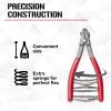 Stringing Starting Clamp 3-Spring for Tennis & Badminton Racket, Zinc Alloy Racquet Line Clamp with Thread Protection,Holding The Racquet Line for Threading Work,Essential Tool for Stringers view 3