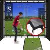 Obokidlyamor [Upgrade with 32pcs mounting Straps for Golf Simulator Impact Screen; 7" Golf Hitting Screens Installed on Golf Hitting Net Frame (7" Size, Only Impact Screen) view 1