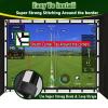 Obokidlyamor [Upgrade with 32pcs mounting Straps for Golf Simulator Impact Screen; 7" Golf Hitting Screens Installed on Golf Hitting Net Frame (7" Size, Only Impact Screen) view 3