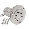 1Pack Marine Stainless steel 316 Deck Filler Fill Keyless Cap Boat Hardware Accessories Socket yacht (Fuel, 2" /50mm) view 1