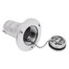 1Pack Marine Stainless steel 316 Deck Filler Fill Keyless Cap Boat Hardware Accessories Socket yacht (Fuel, 2" /50mm) view 2