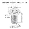 1Pack Marine Stainless steel 316 Deck Filler Fill Keyless Cap Boat Hardware Accessories Socket yacht (Fuel, 2" /50mm) view 4