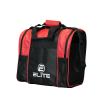 ELITE Bowling Ball Bag for Single 1 Bowling Ball Tote- Fits up to a pair of US Men's Size 15 Bowling Shoes + USB Charging Port + Padded Ball Holder- Adjustable Shoulder Strap (Red) view 2