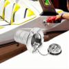 1Pack Marine Stainless steel 316 Deck Filler Fill Keyless Cap Boat Hardware Accessories Socket yacht (Waste, 1.5" /38mm) view 3