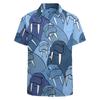 Blue Walrus Fashion Mens Short Sleeve Shirts Button-Down Tops T Shirts Casual Pocket Tees M view 3