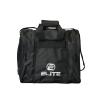 ELITE Bowling Ball Bag for Single 1 Bowling Ball Tote- Fits up to a pair of US Men's Size 15 Bowling Shoes + USB Charging Port + Padded Ball Holder- Adjustable Shoulder Strap (Black) view 1