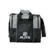ELITE Bowling Ball Bag for Single 1 Bowling Ball Tote- Fits up to a pair of US Men's Size 15 Bowling Shoes + USB Charging Port + Padded Ball Holder- Adjustable Shoulder Strap (Charcoal) view 1