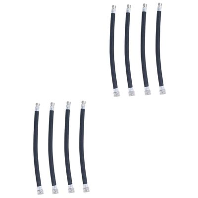 Kisangel 2sets Pump Accessories Extension Hose Tube Set Black Gas Pump Extension Long Reach No Odor 4pcs*2