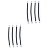 Kisangel 2sets Pump Accessories Extension Hose Tube Set Black Gas Pump Extension Long Reach No Odor 4pcs*2 view 1