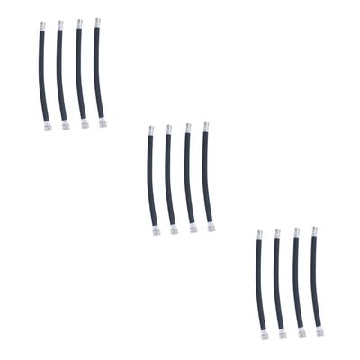 Kisangel 3sets Extension Tube for Pumps New Material Pump Extension Hose Odorless Lightweight Direct Screw-on 4pcs*3