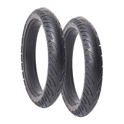 2 Pack Electric Bike Tire, 14/16 Inch E-Bikes for Men Puncture Resistant Solid Tire, Suitable for Electric Bicycle and Scooters 16 * 2.5