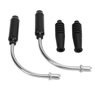 EVGATSAUTO V Brake Elbow Cable Guides, Brake Noodle Cable Tube, Flexible Heavy Duty, Black, for BMX